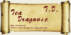 Tea Dragović vizit kartica